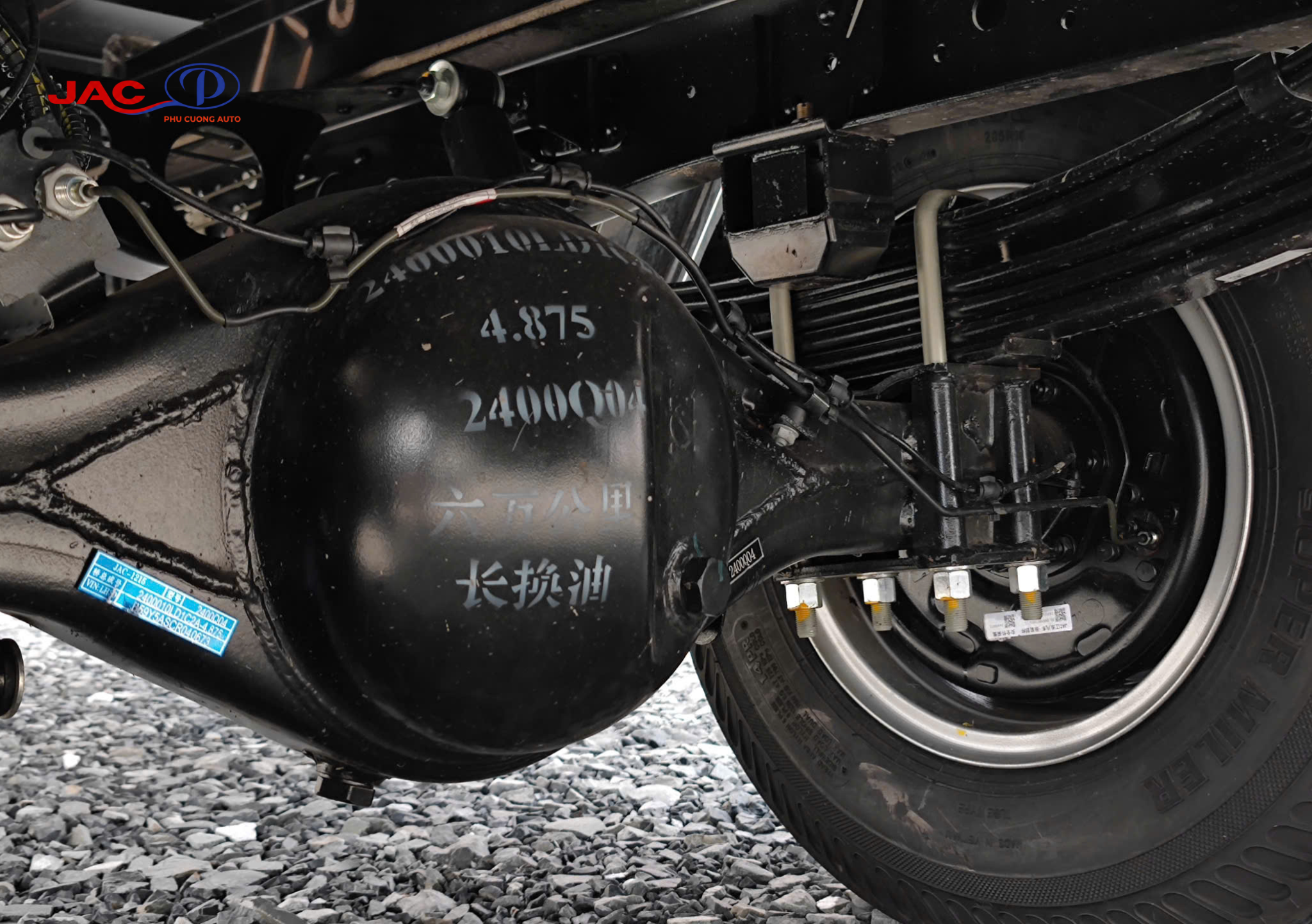 cầu xe tải jac n200s e5 thùng bạt 