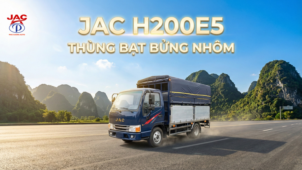 xe tải jac dưới 2 tấn jac h200e5 thùng nhôm 