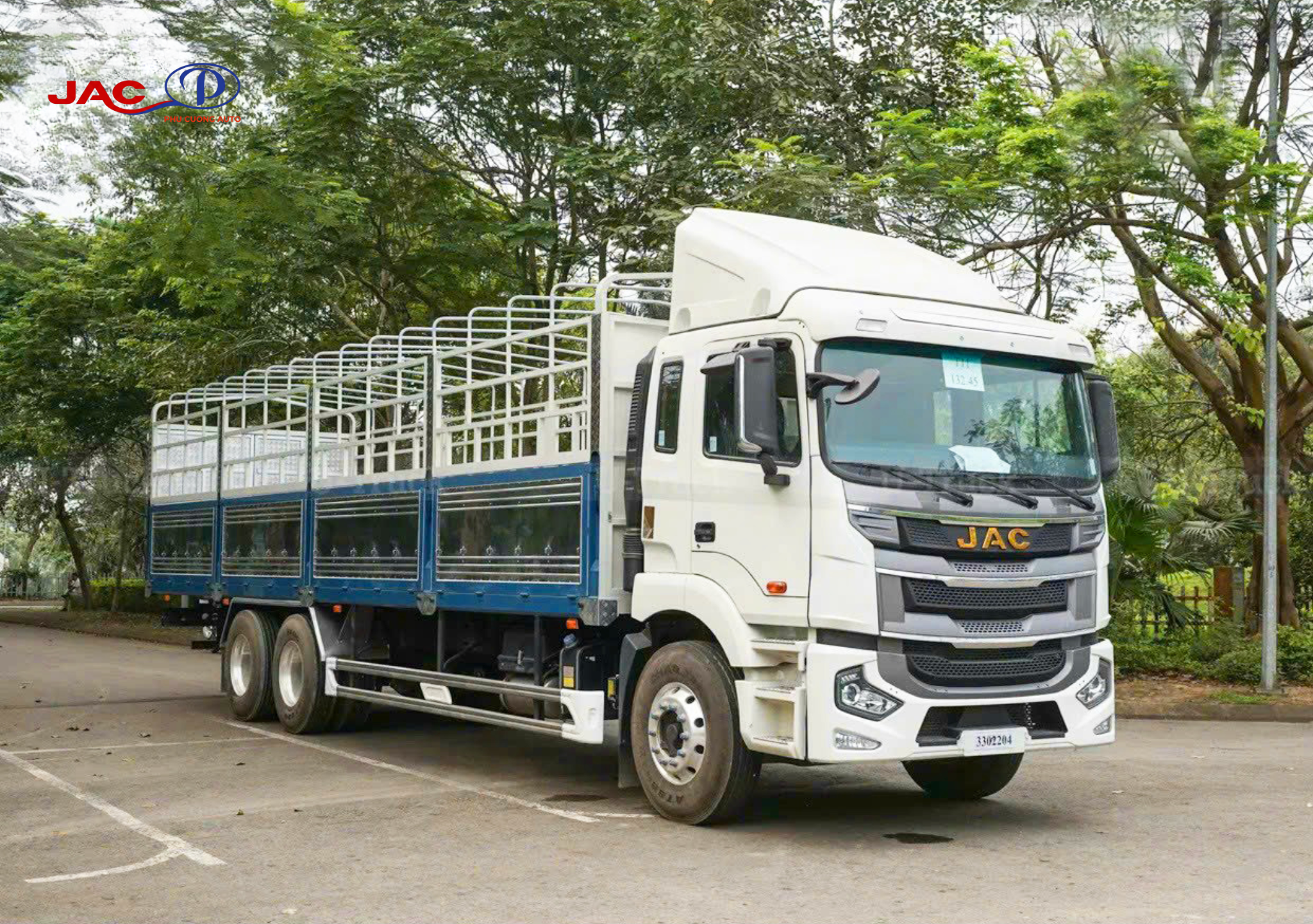 thiết kế xe jac a5 3 chân 6x4 290hp