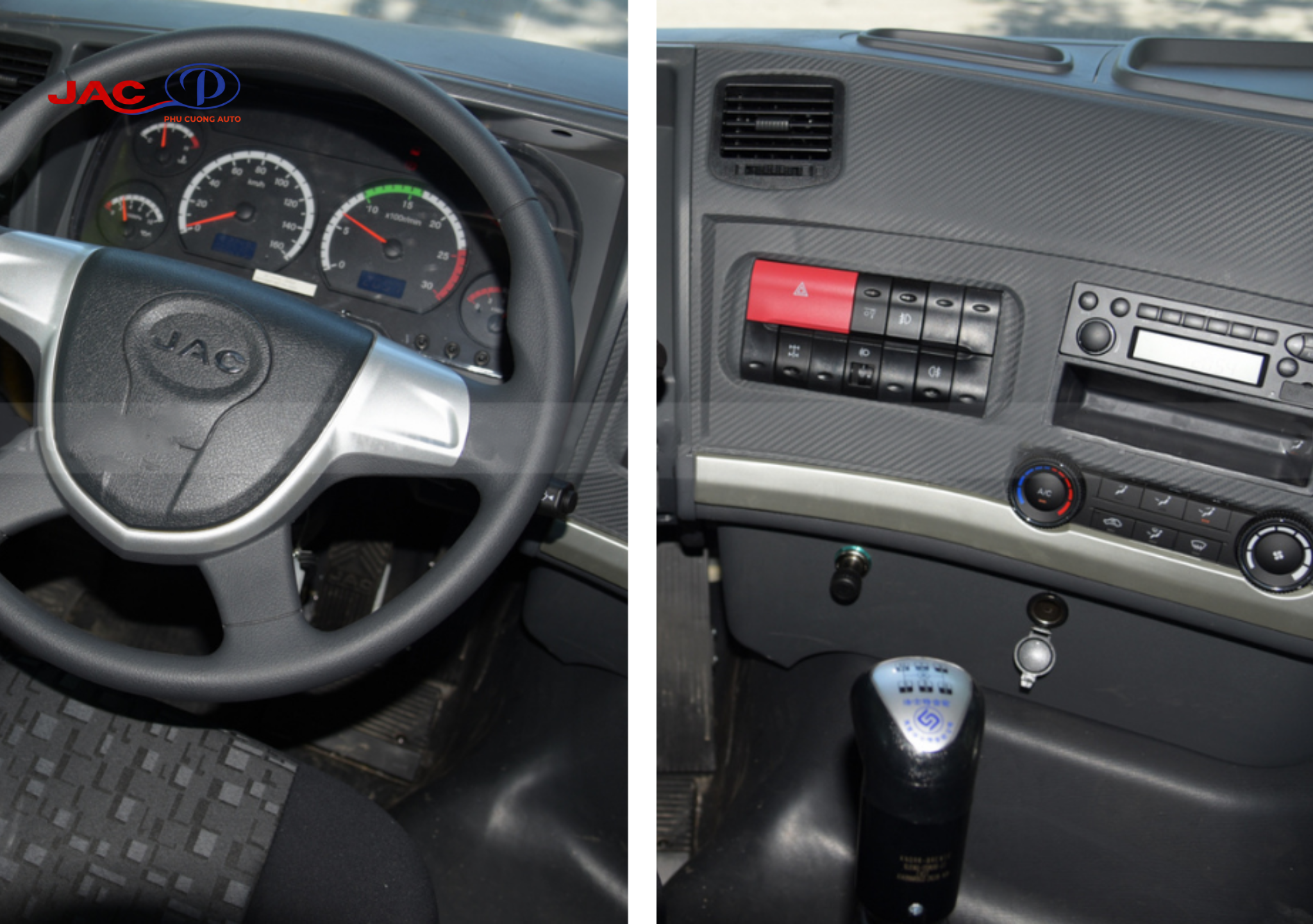 thiết kế nội thất jac a5 3 chân 