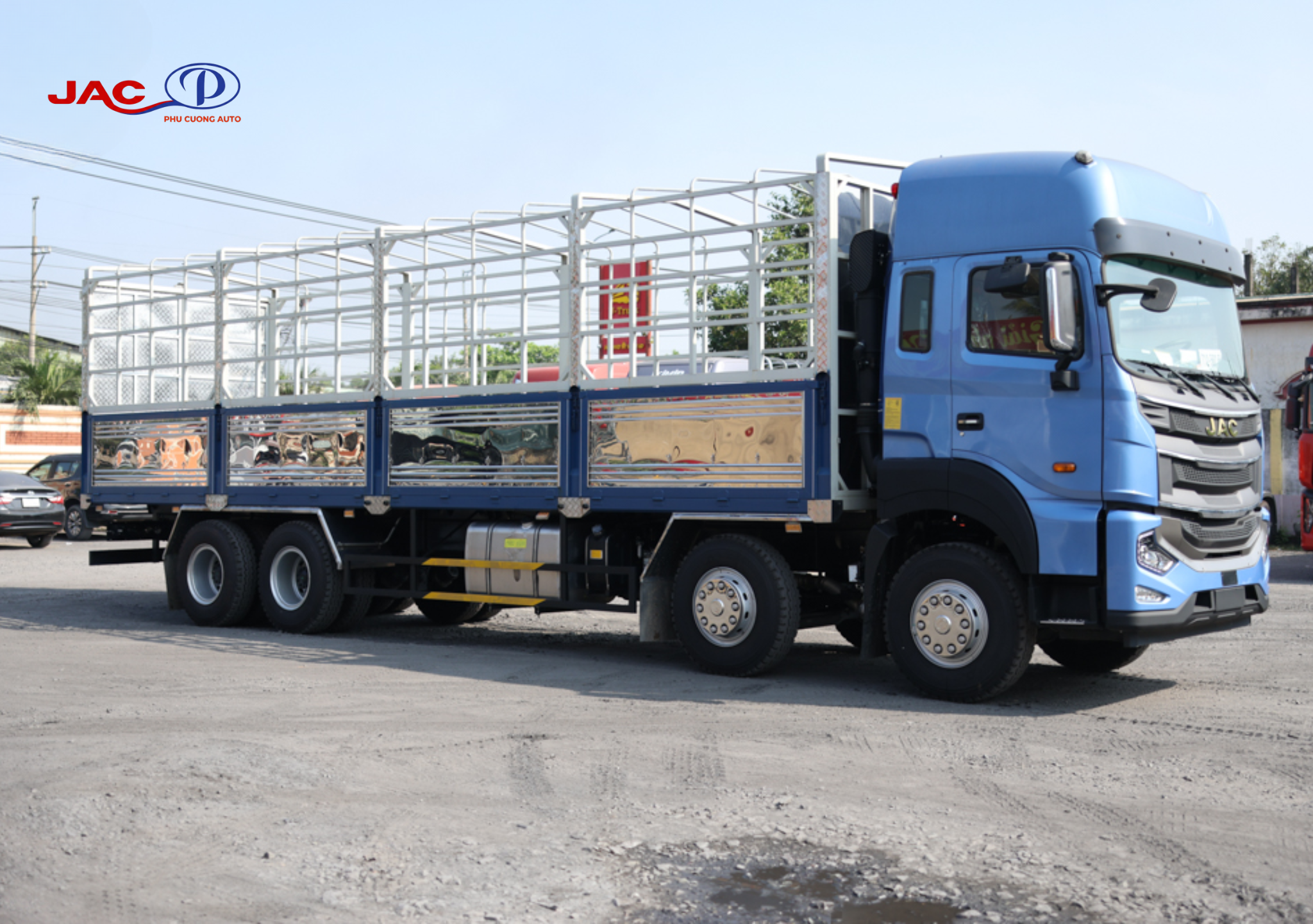 kích thước xe jac a5 4 chân thùng bạt 