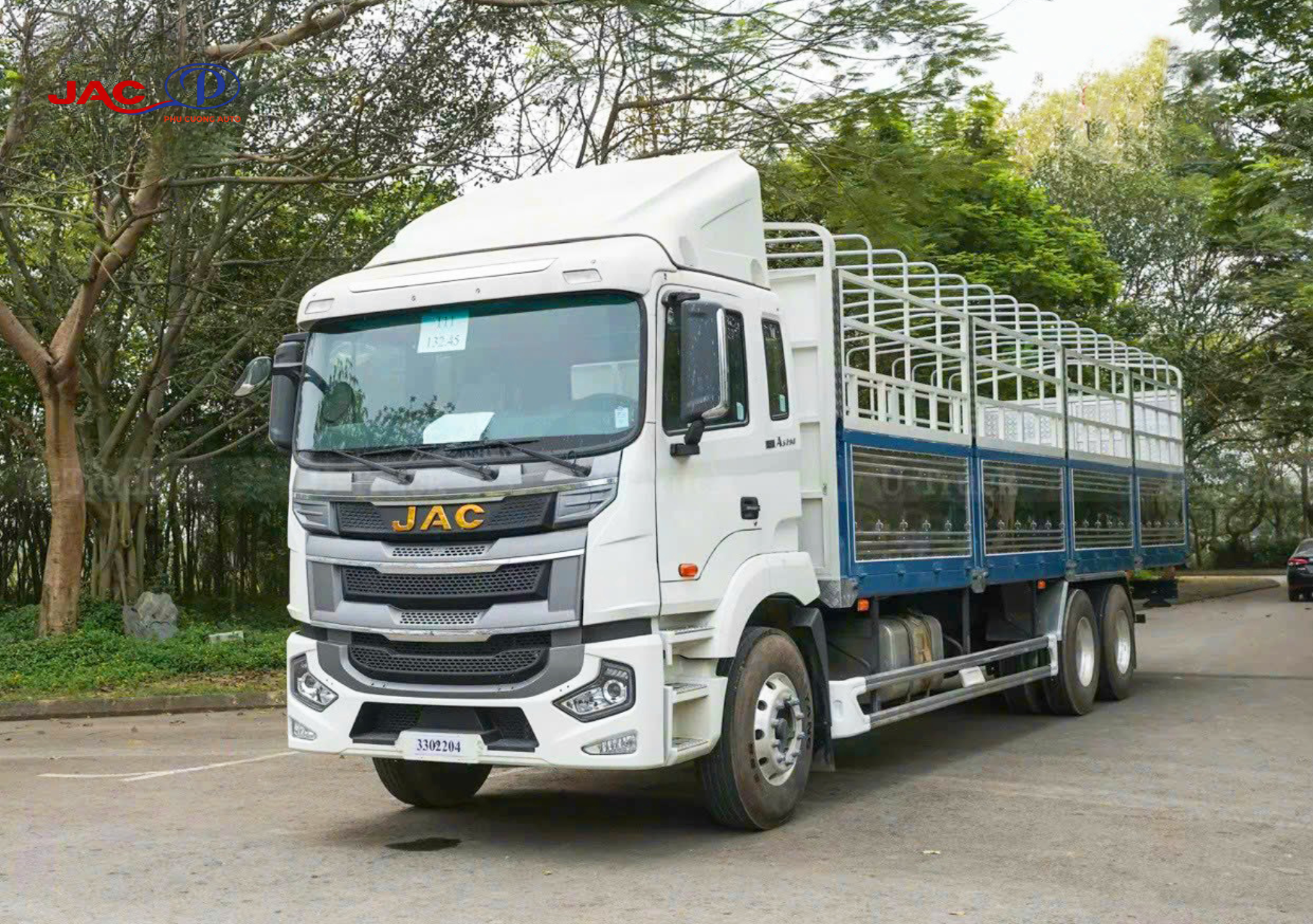 kích thước xe jac a5 3 chân 6x4 290hp