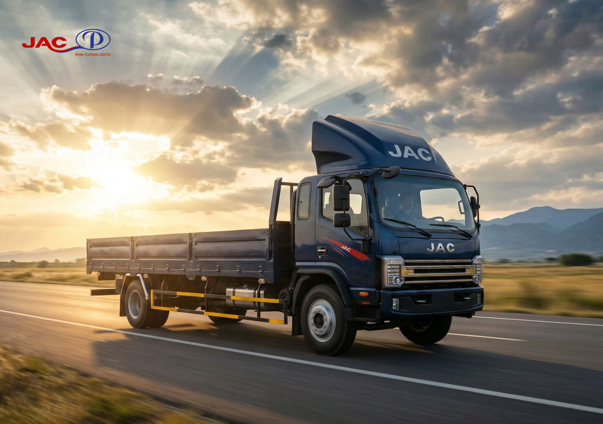 giá xe tải jac n800plus e5 thùng lửng