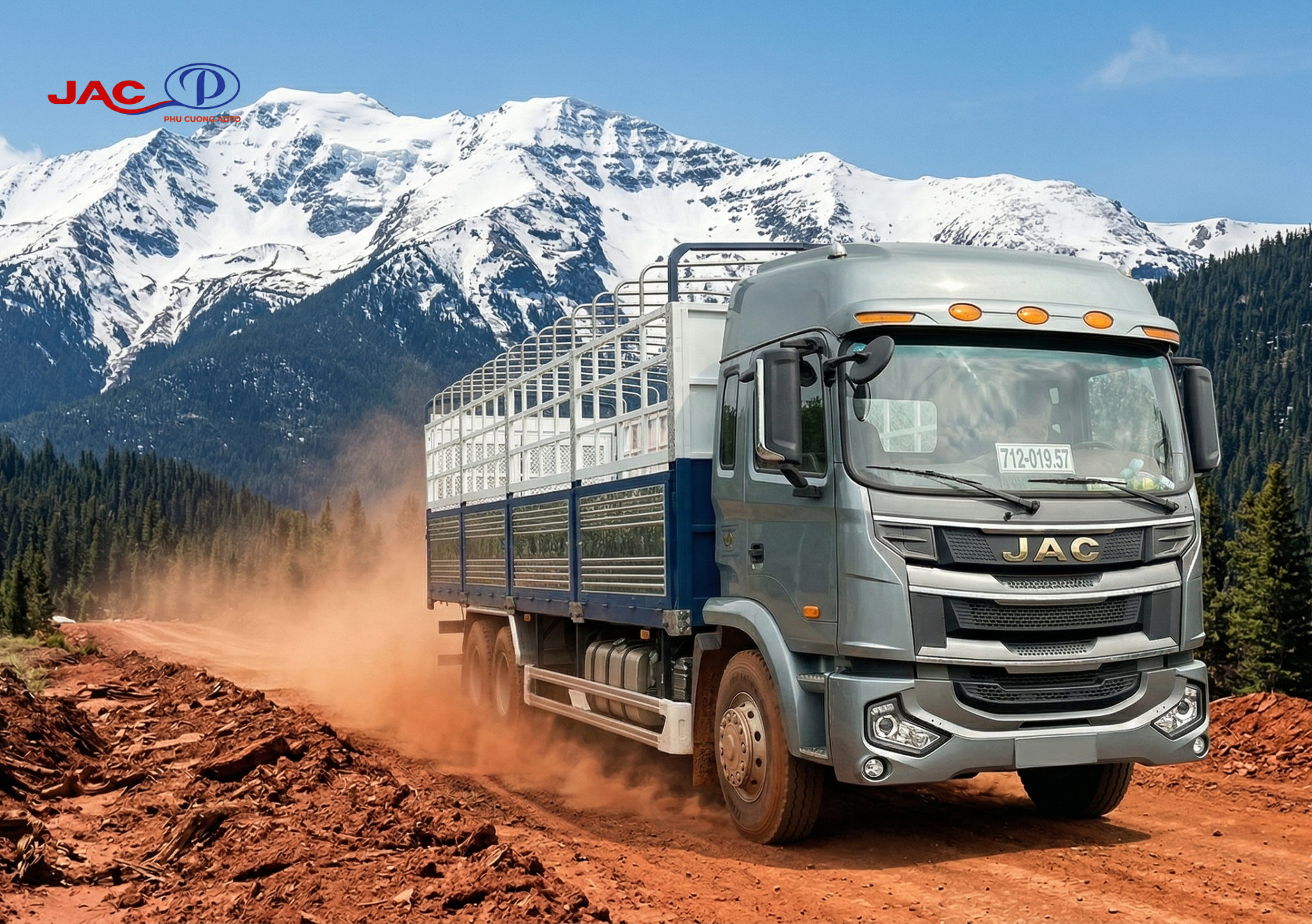 xe tải jac a5 3 chân 6x2 260Hp nhập khẩu 