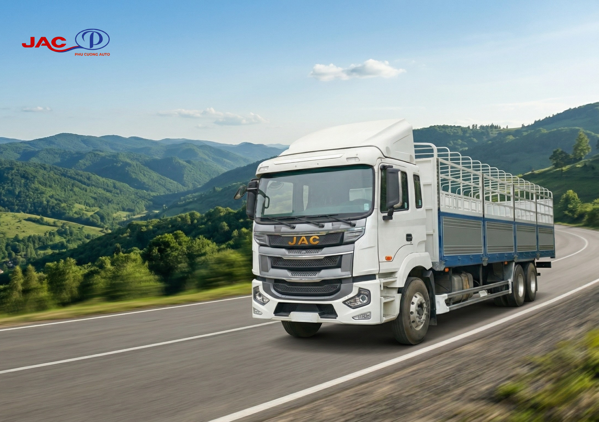 xe tải jac a5 3 chân 6x4 290Hp nhập khẩu