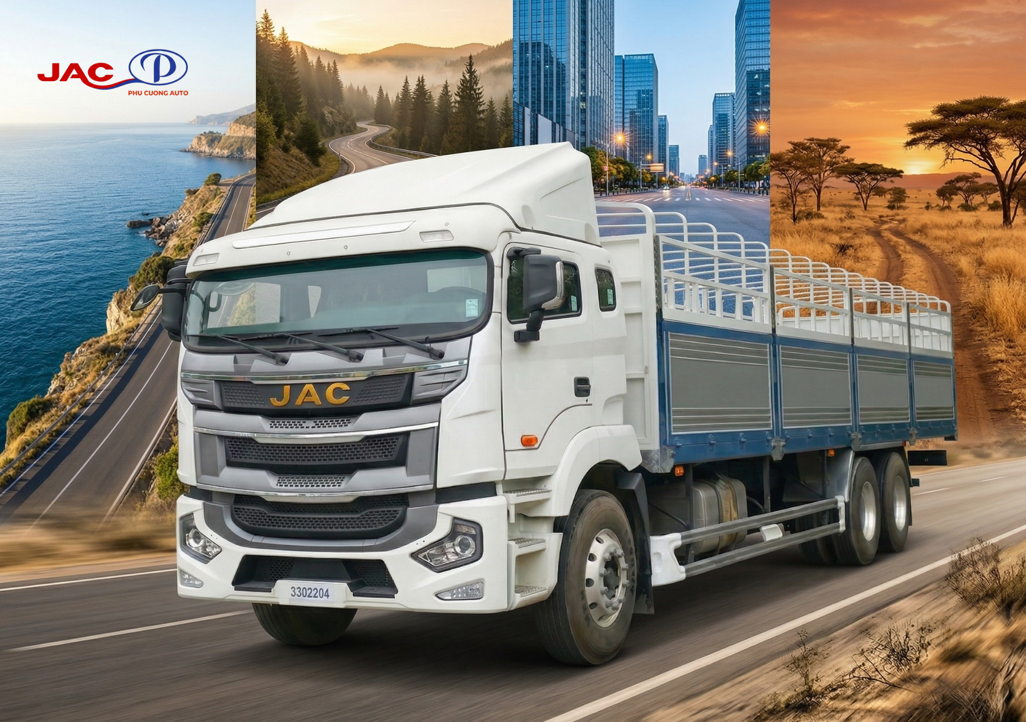 giá xe jac a5 3 chân 6x4 290hp