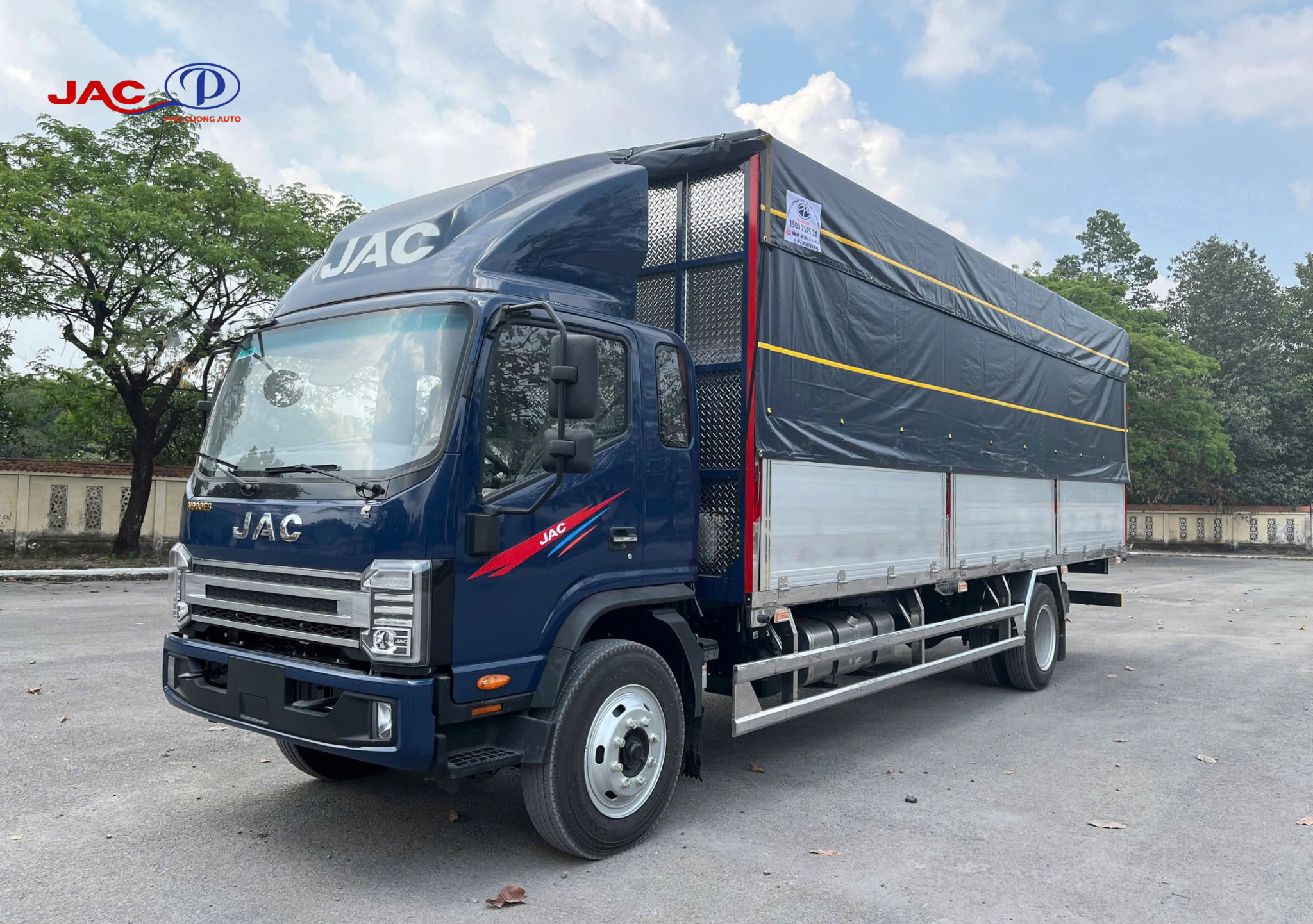 jac n800plus e5 thùng bạt nhôm đà lạt 7m6