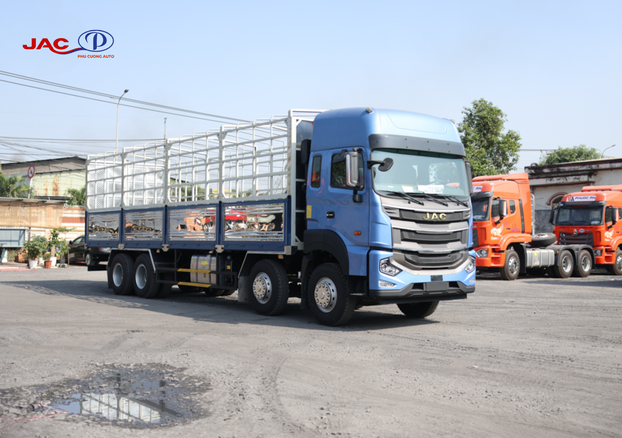 thiết kế xe jac a5 4 chân thùng bạt 