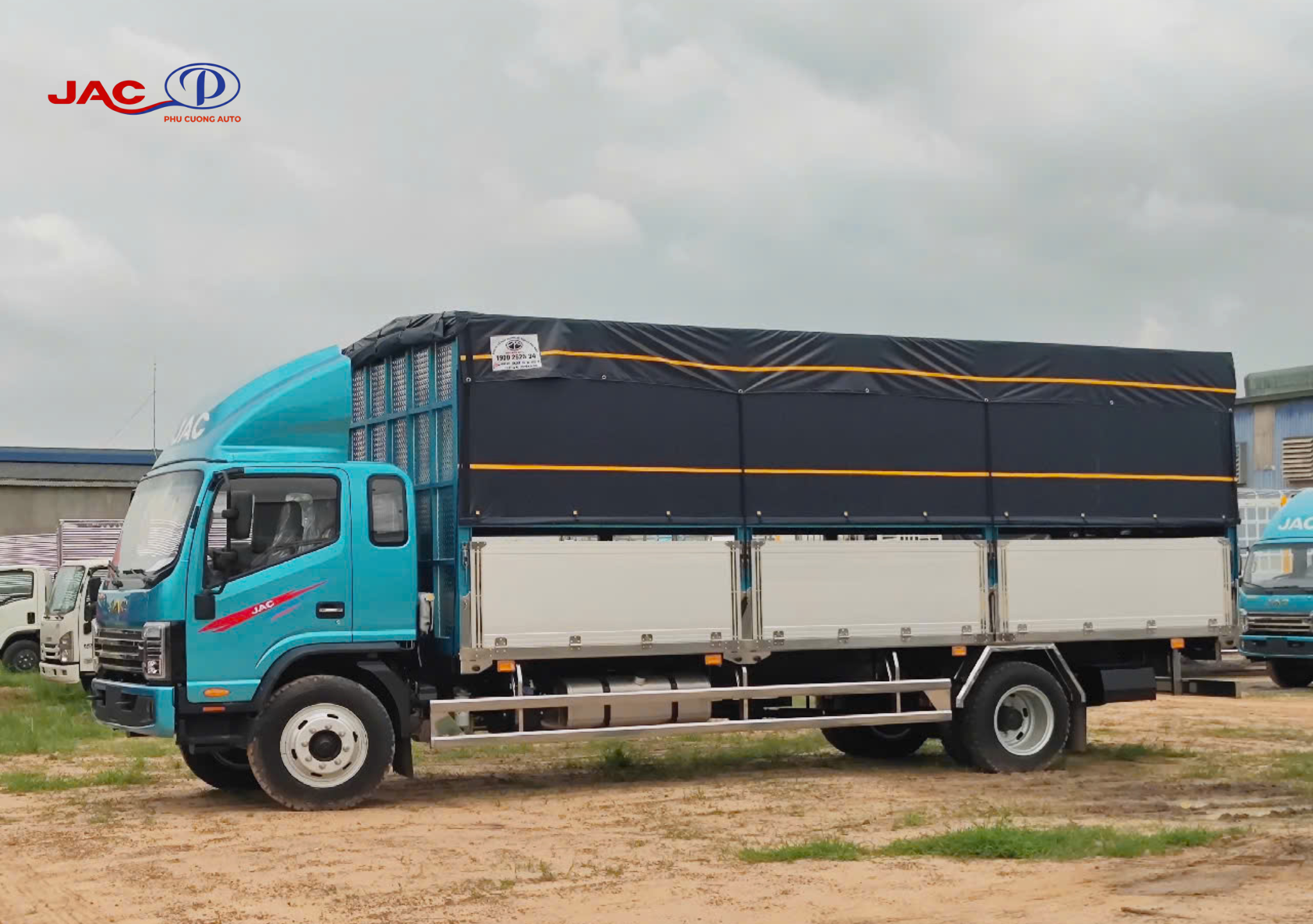 kích thước thùng xe jac n800plus e5 thùng bạt nhôm