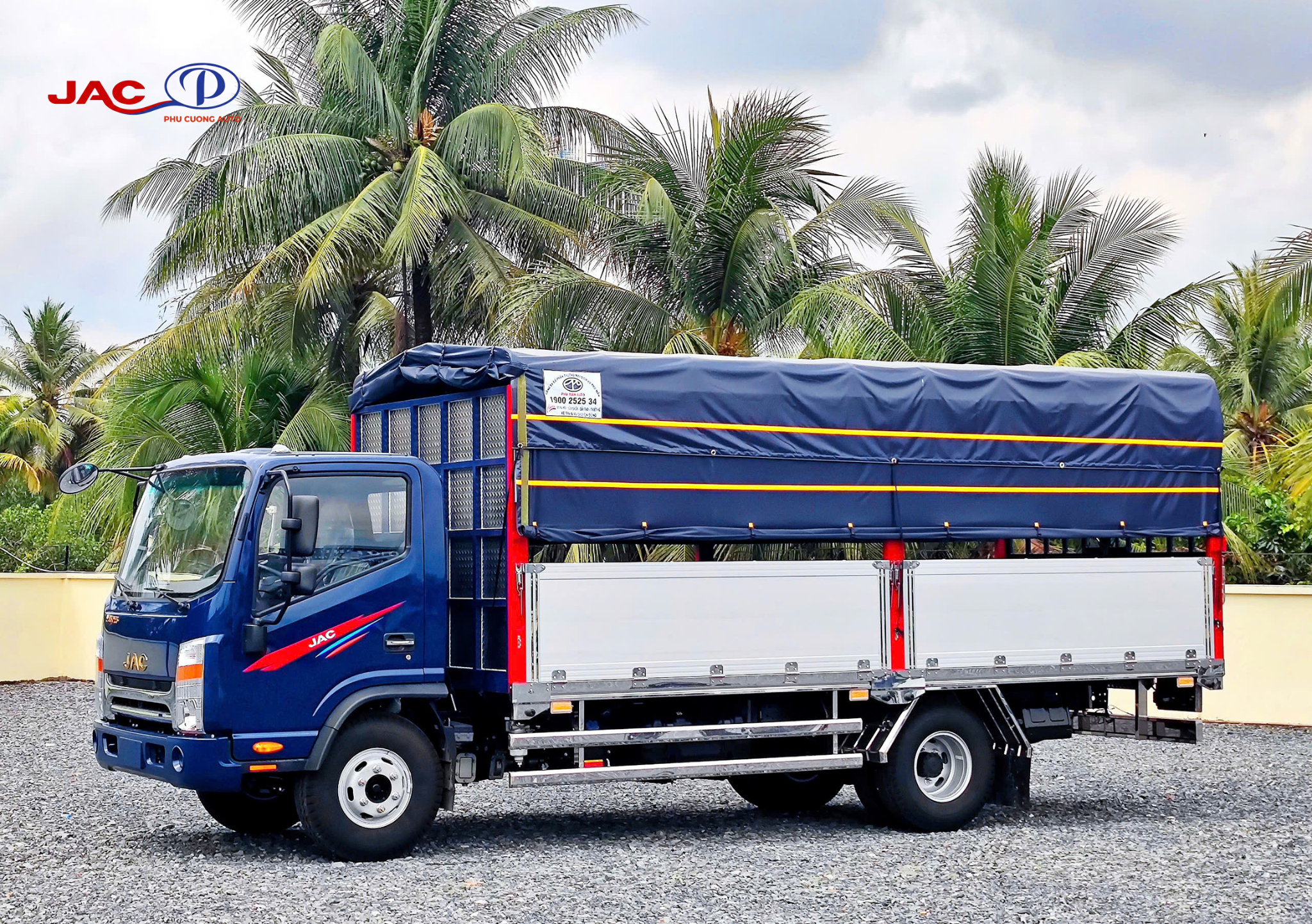 xe tải jac n650e5 thùng bạt nhôm