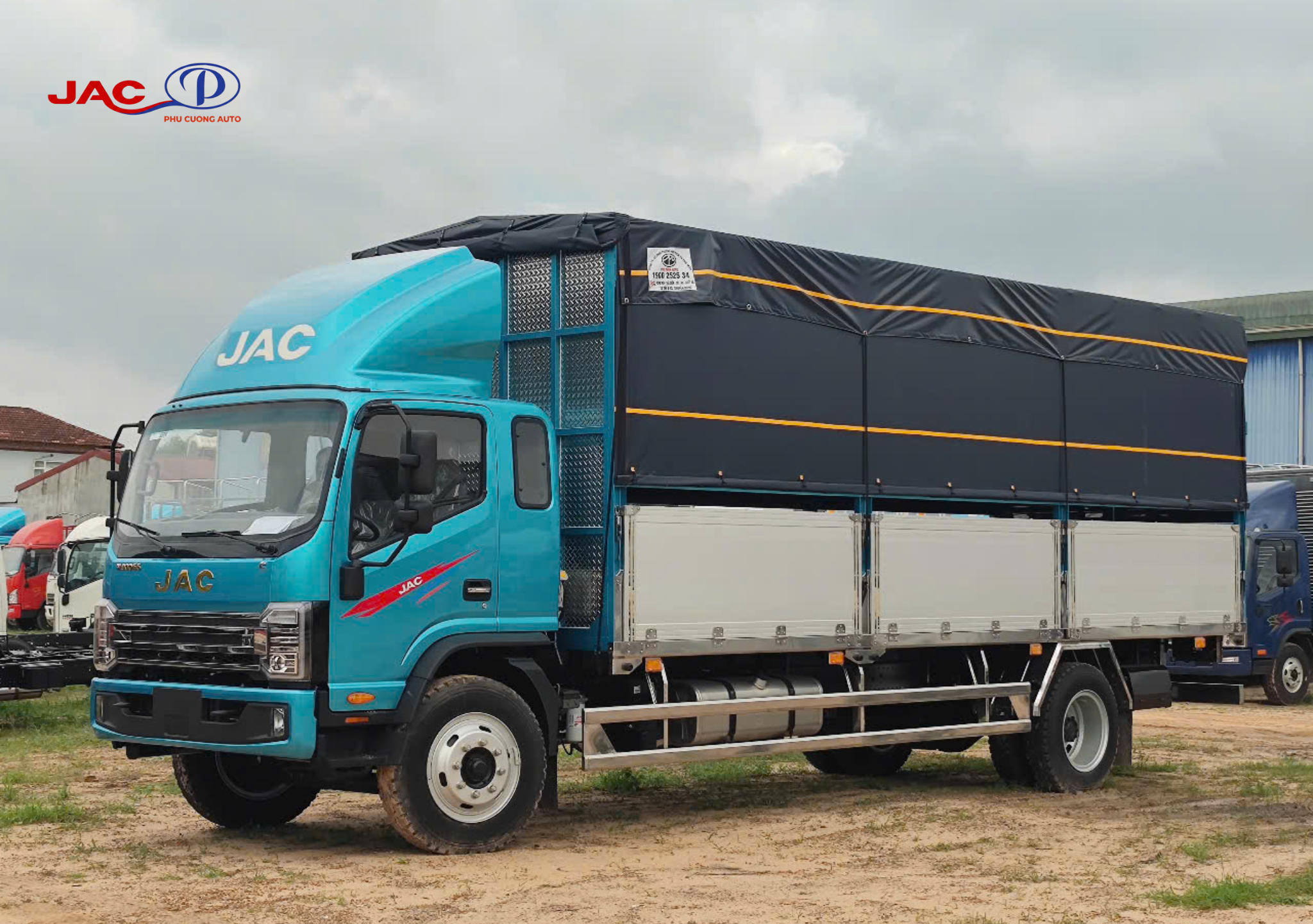 xe tải jac n800plus e5 thùng bạt nhôm