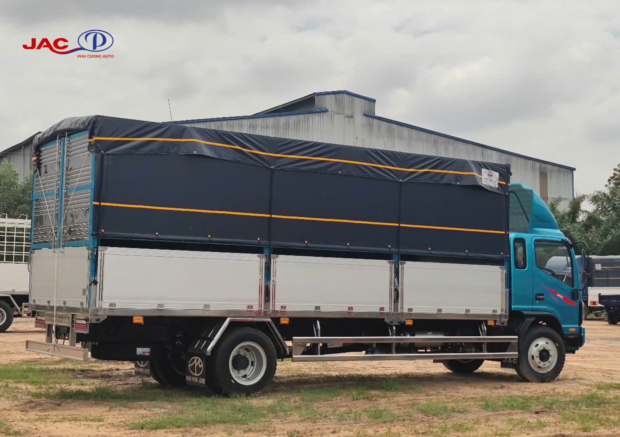 thùng xe jac n800plus e5 thùng bạt nhôm