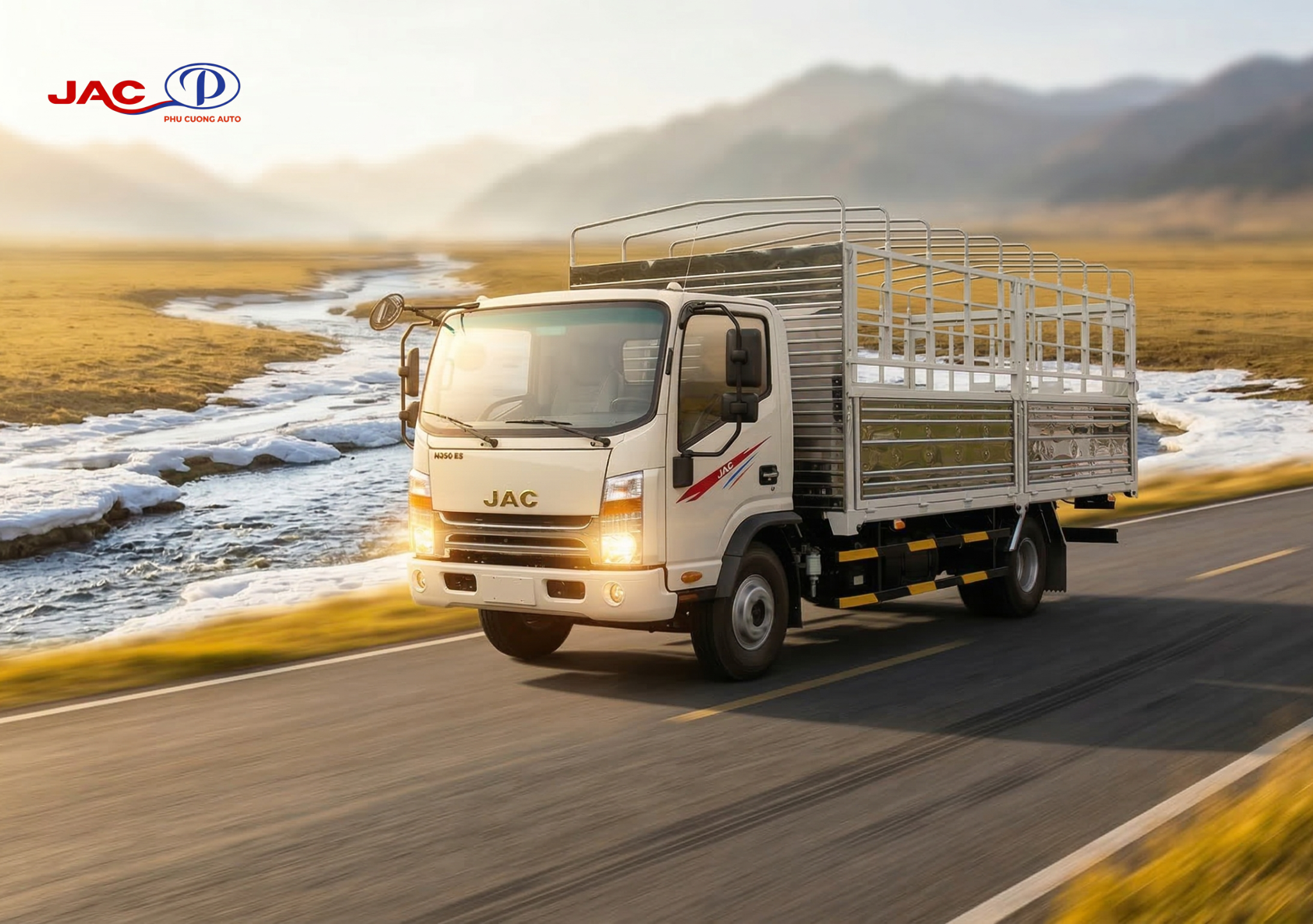 xe tải jac n350plus e5 thùng bạt tiêu chuẩn
