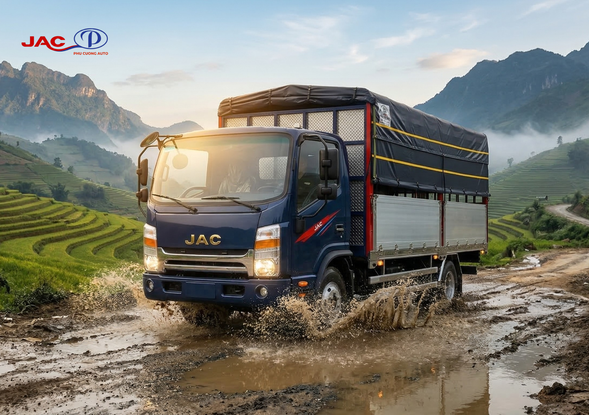 xe tải jac n650e5 thùng bạt nhôm 6.9 tấn 