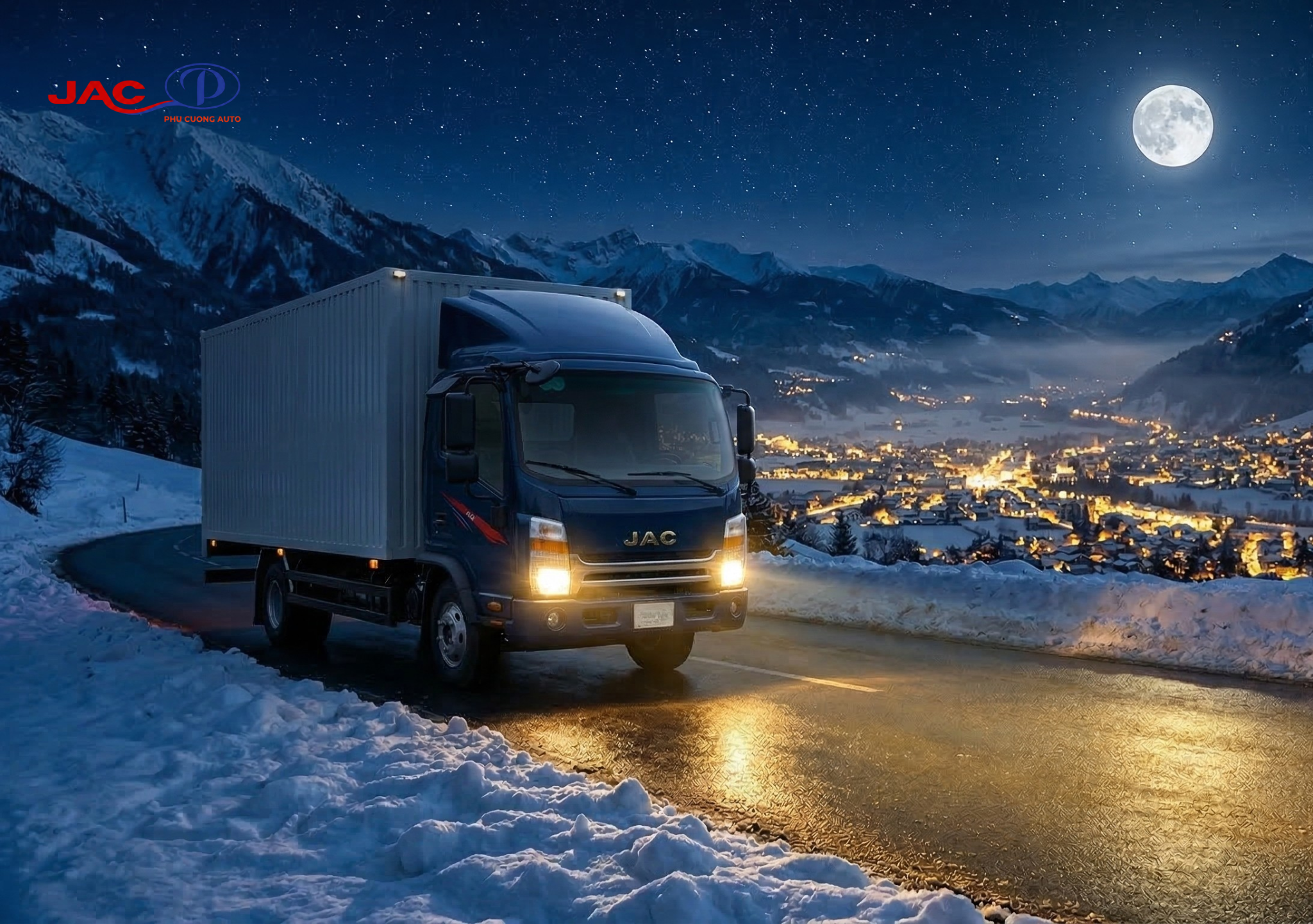 xe tải jac n650e5 thùng kín container 6.65 tấn