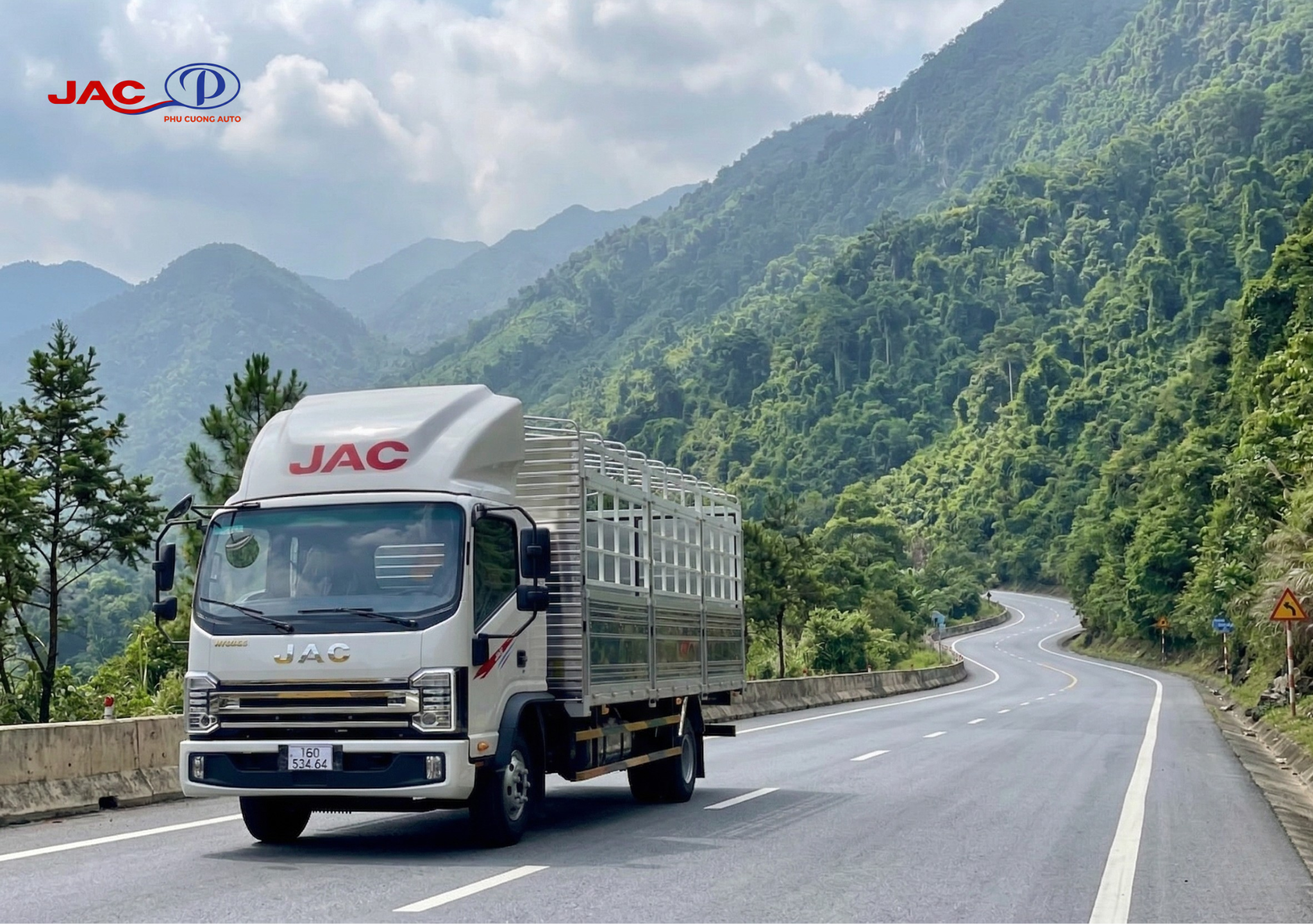 xe tải jac n750plus e5 thùng bạt 7.4 tấn