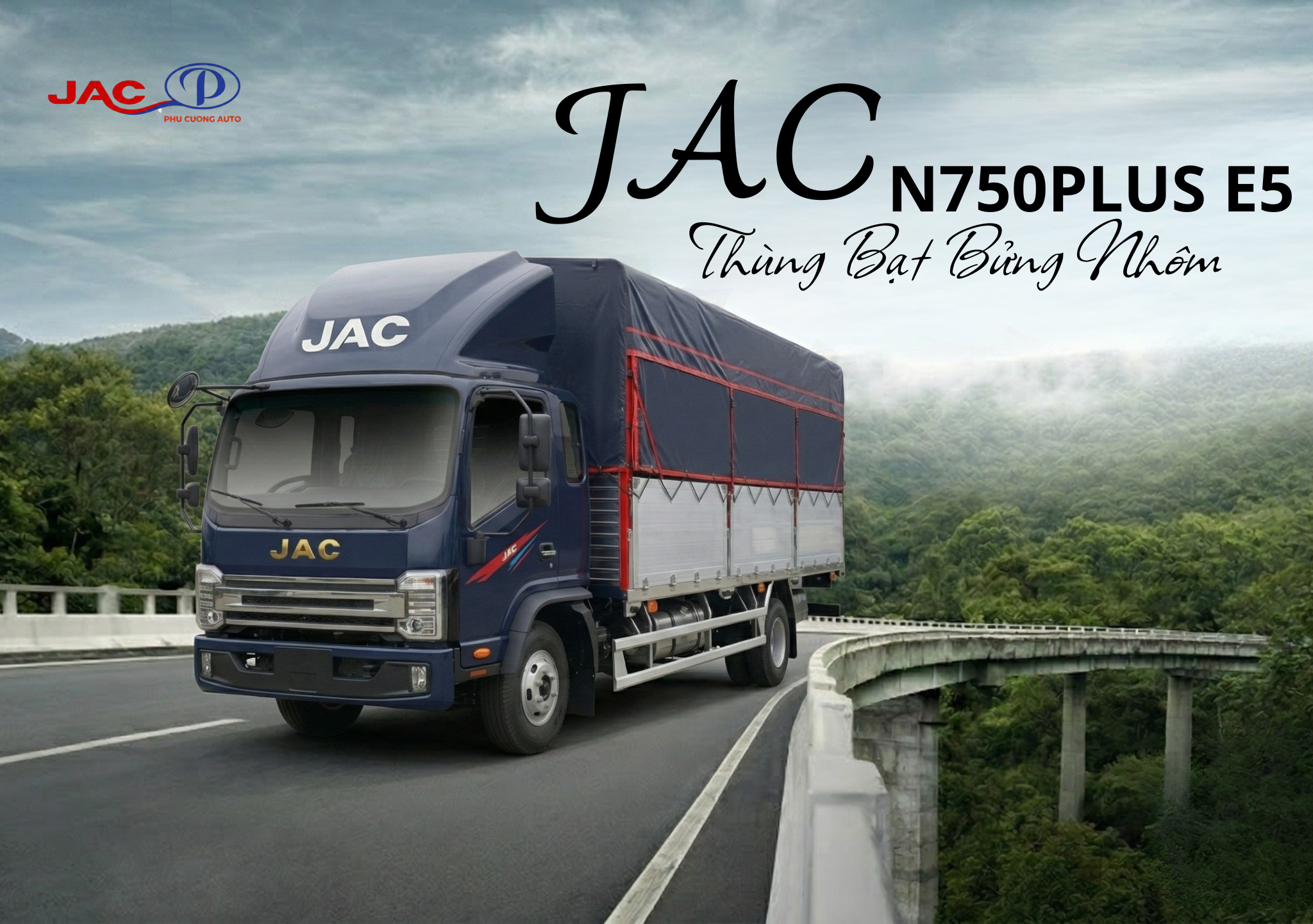 xe tải jac n750plus e5 thùng nhôm