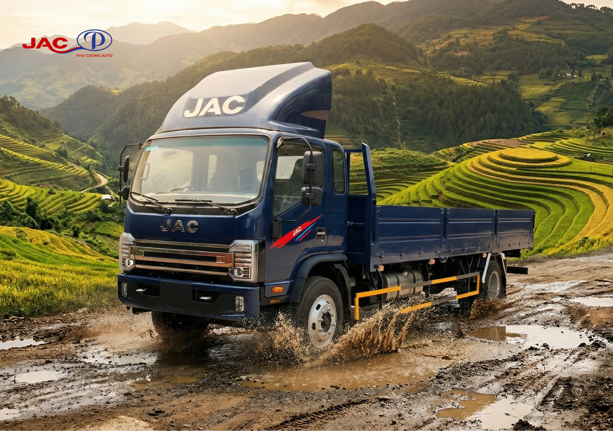 xe tải jac n800plus e5 thùng lửng