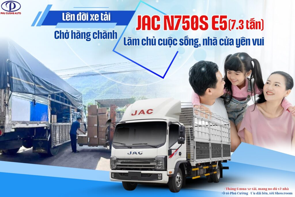 jac n750plus e5 thùng bạt