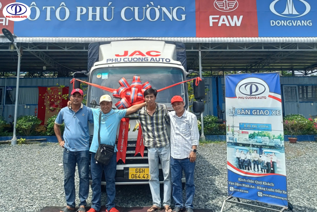 bàn giao xe jac n200s pro tiền giang