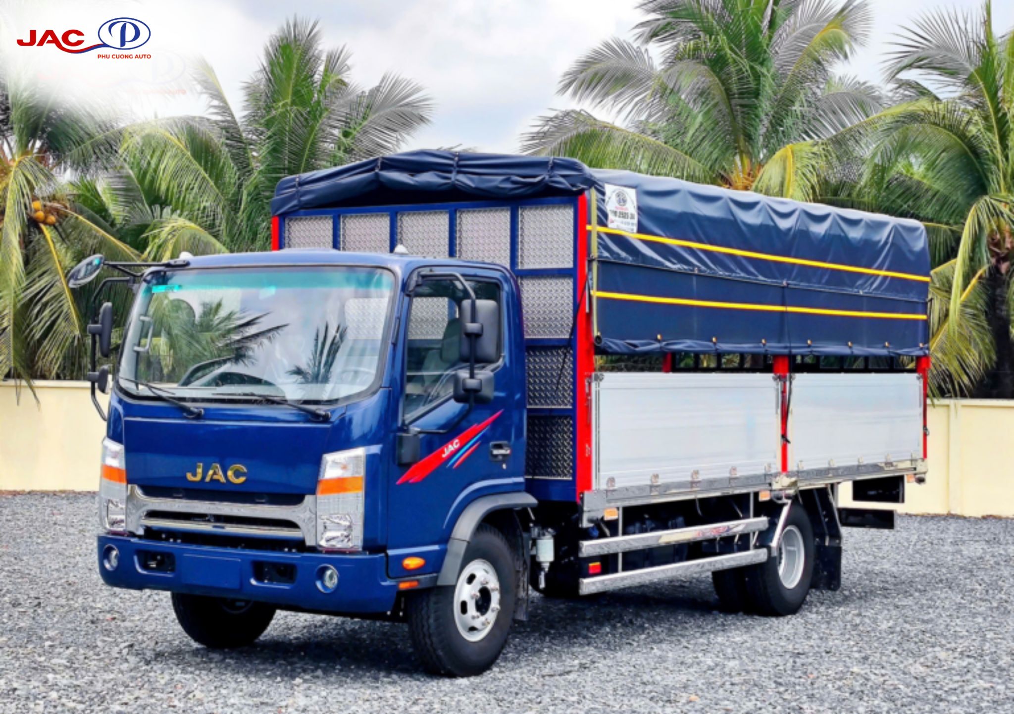 Xe tải JAC N350 Plus E5 bạt nhôm dài 5,25 m
