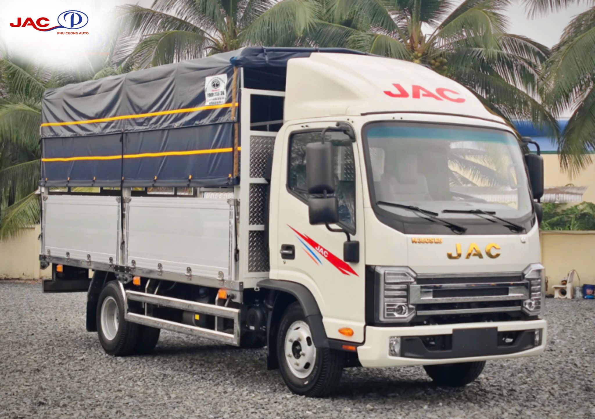 Xe tải JAC N350S Pro E5 bạt nhôm dài 4,46 m
